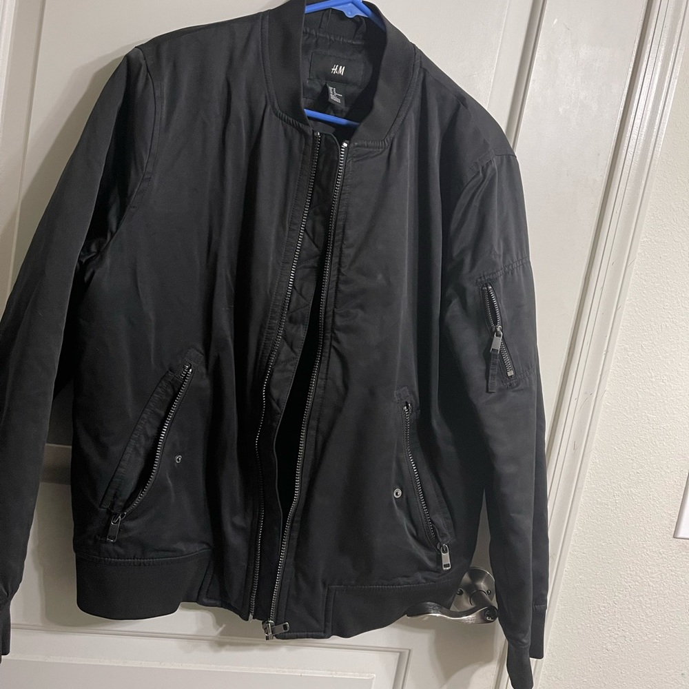 Mens medium h&m black jacket